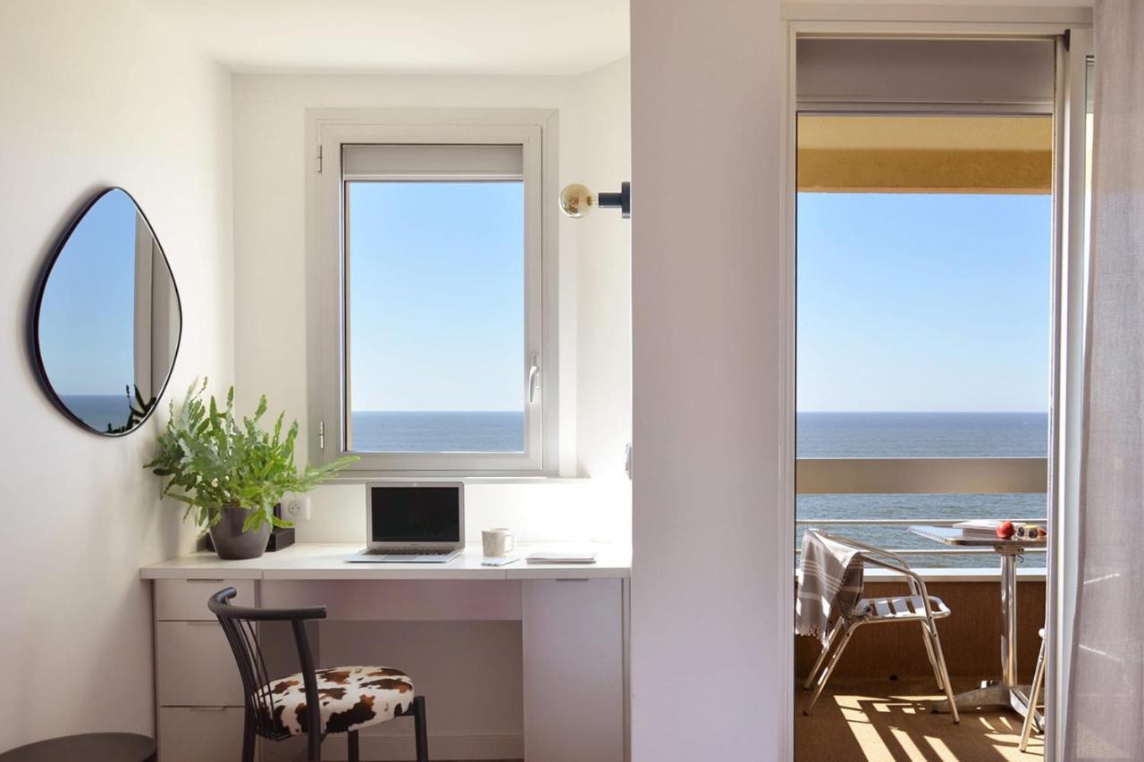 Nouvelle Vague Modern Ocean View Studio W Balcony - Swimming Pool Biarritz Exterior photo
