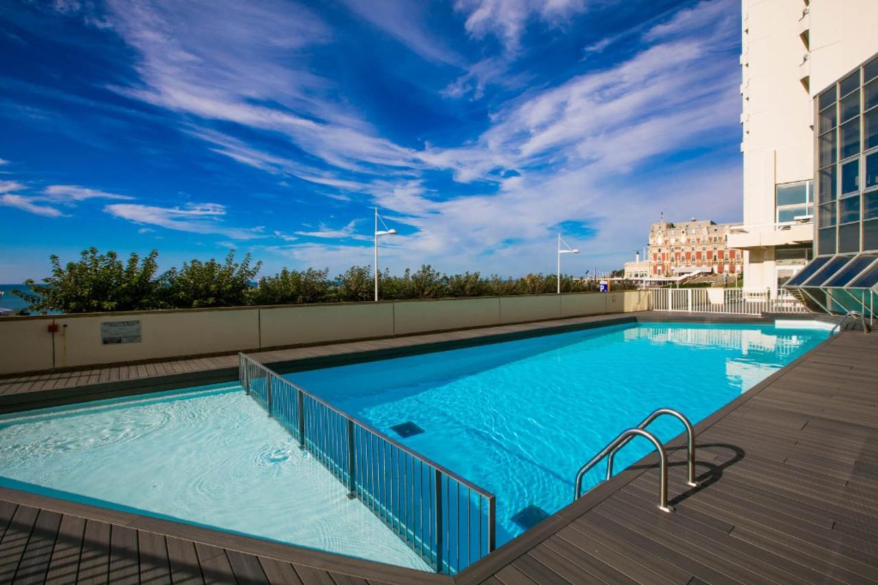 Nouvelle Vague Modern Ocean View Studio W Balcony - Swimming Pool Biarritz Exterior photo